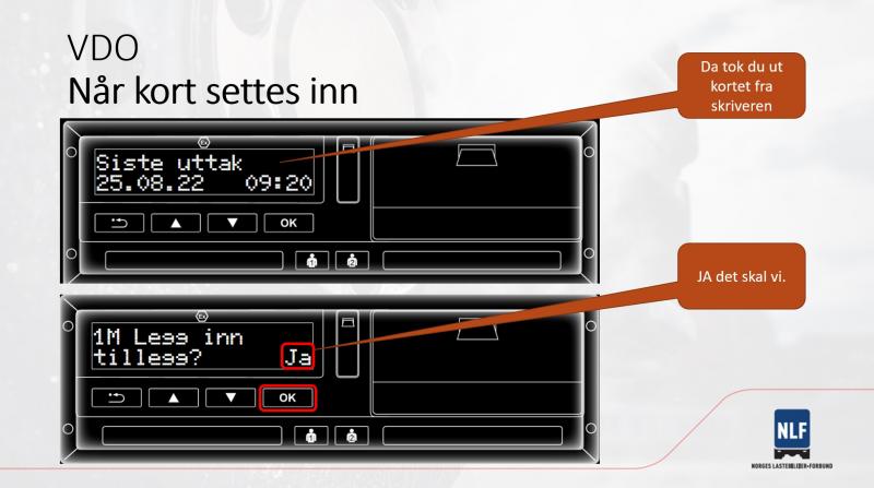 Kjører du en bil med en VDO-skriver, bør du lese dette.