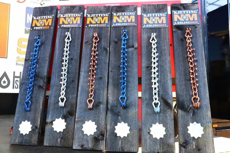 Ikke noe å si på medaljene i Kjetting-NM. Foto: André Kjernsli