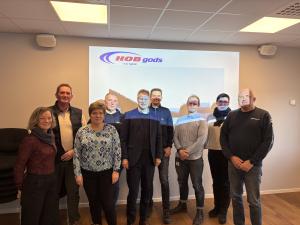 Møte med minsiteren hos HOB