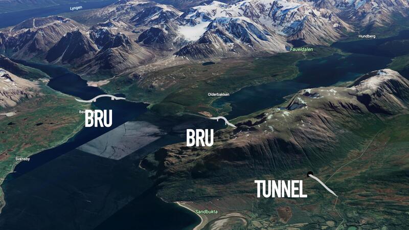 Illustrasjonsfoto  av Ullsfjordforbindelsen 