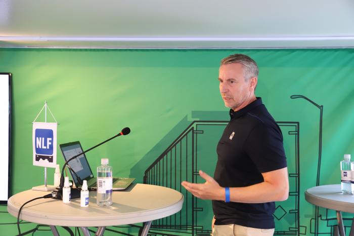 Eivind Karikoski, prosjektleder på Fair Transport i NLF under NLFs transportturné